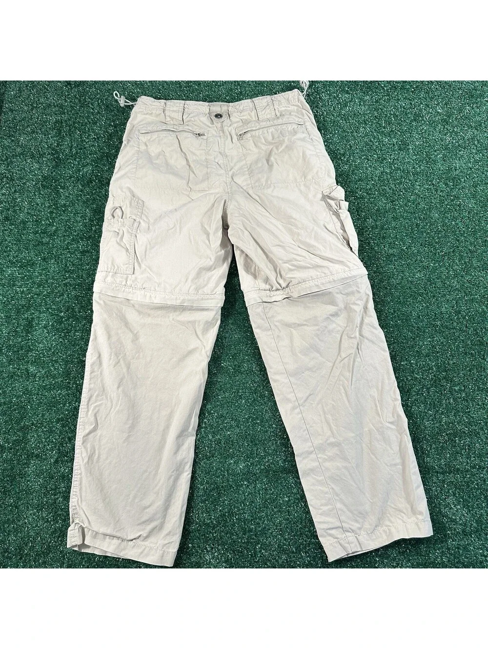 Y2K Sonoma Life Convertible Pants/Shorts Size 32x28 Tan Khaki Cargo